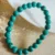 Turquoise Gemstone Beaded Brass Bracelet