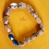 Symoru Bumblebee Jasper Geometric Bead Bracelet – Natural Yellow–Orange Stone Bracelet for Energy, Creativity & Protection