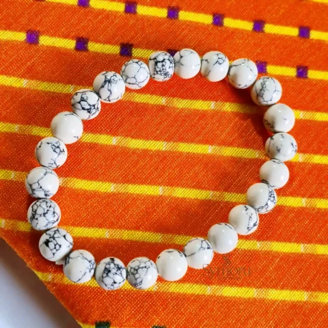 Natural Howlite Stone Bracelet