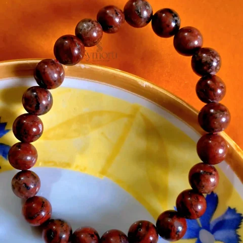 Natural Red Jasper Stone Bracelet