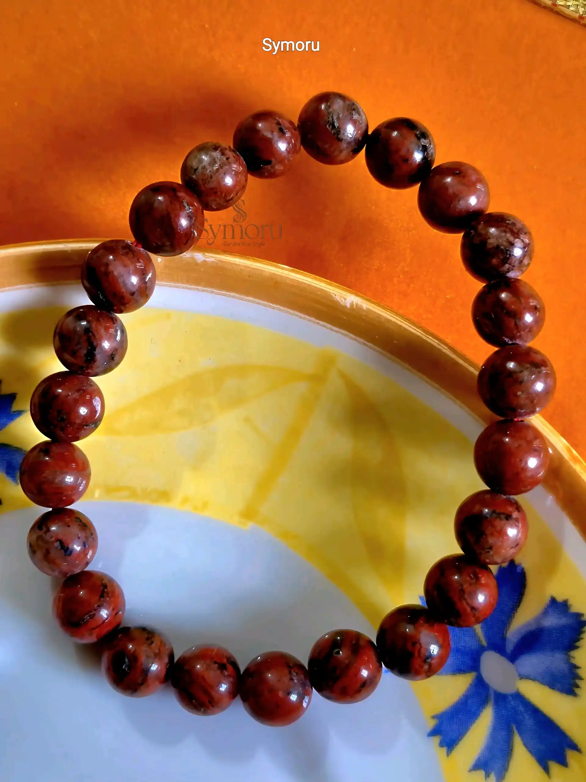 Natural Red Jasper Stone Bracelet