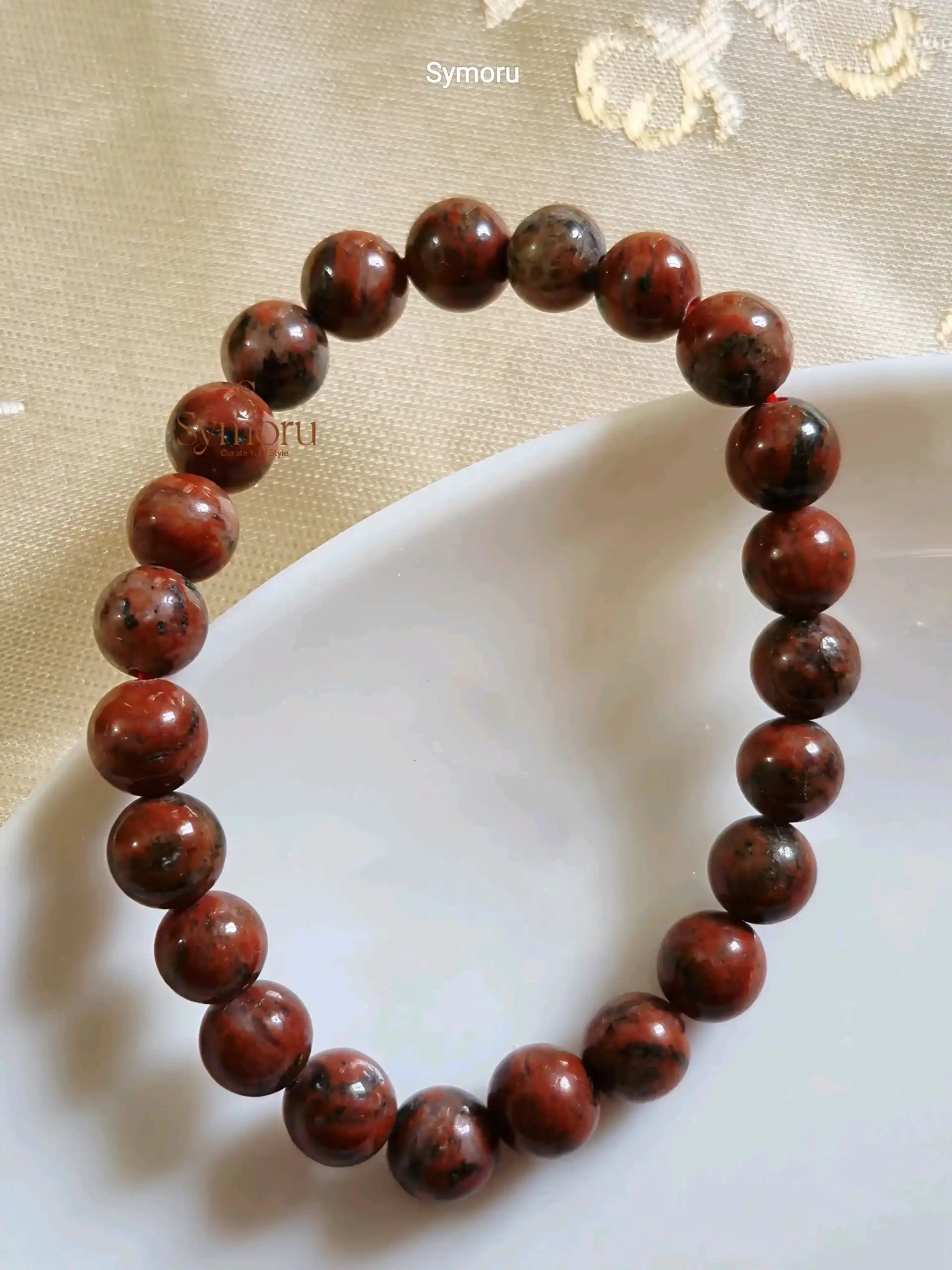Natural Red Jasper Stone Bracelet