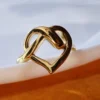Infinity Heart Gold Ring