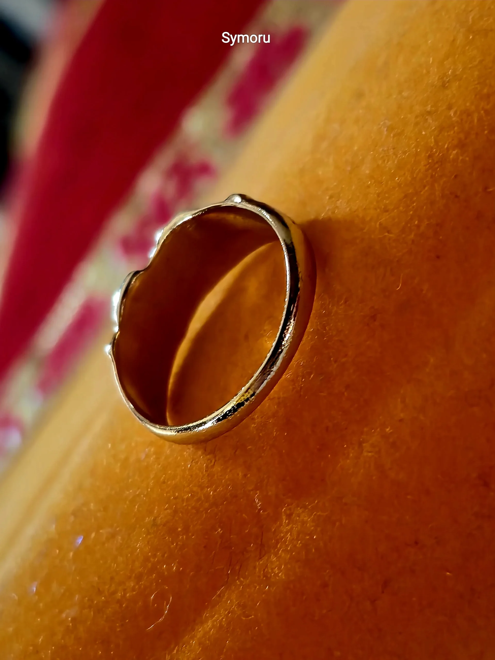 Romantic Sculpted Heart Love Band Ring for Women | Artistic Textured Love Band | Symoru Exclusive - Image 3