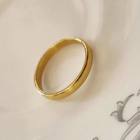 Classic Plain Gold Band Ring