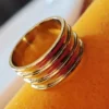Chunky Layered Gold Band Ring