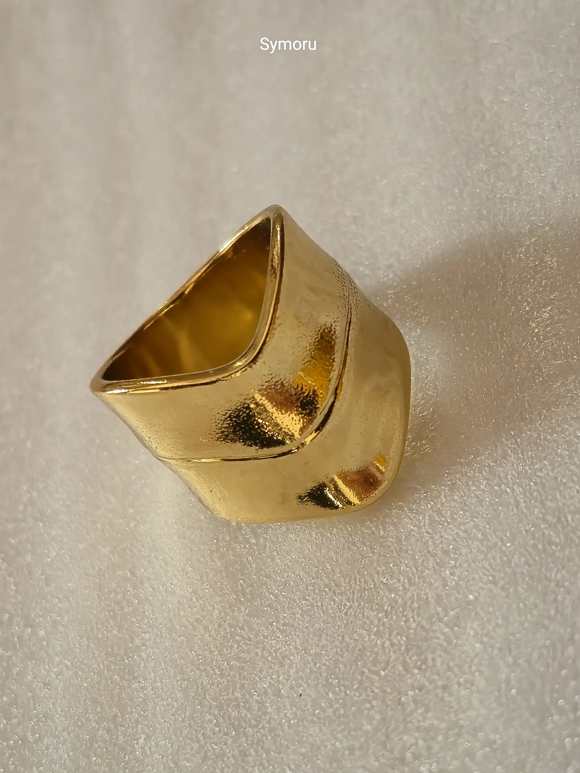Classic Plain Gold Plated Brass Band Ring for Women & Men | Minimal Everyday Elegance | Symoru Signature - Image 4