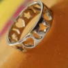 Gold Tone Heart & Star Cutout Band Ring for Women