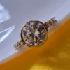 Elegant Solitaire CZ Gold Ring