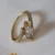 Marquise Cut Solitaire Cubic Zirconia Gold Ring