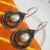 Vintage Pearl Look Brass Dangle Earrings