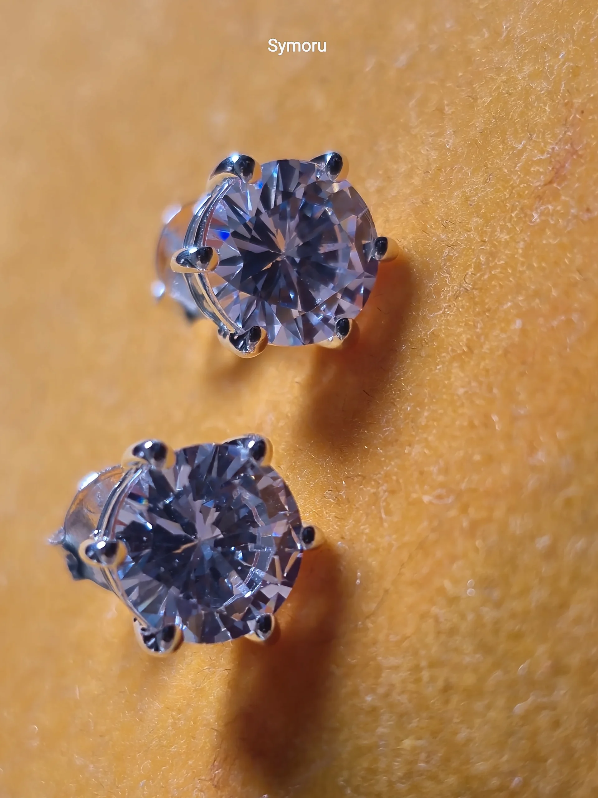 925 Sterling Silver Round Cut CZ Stud Earrings