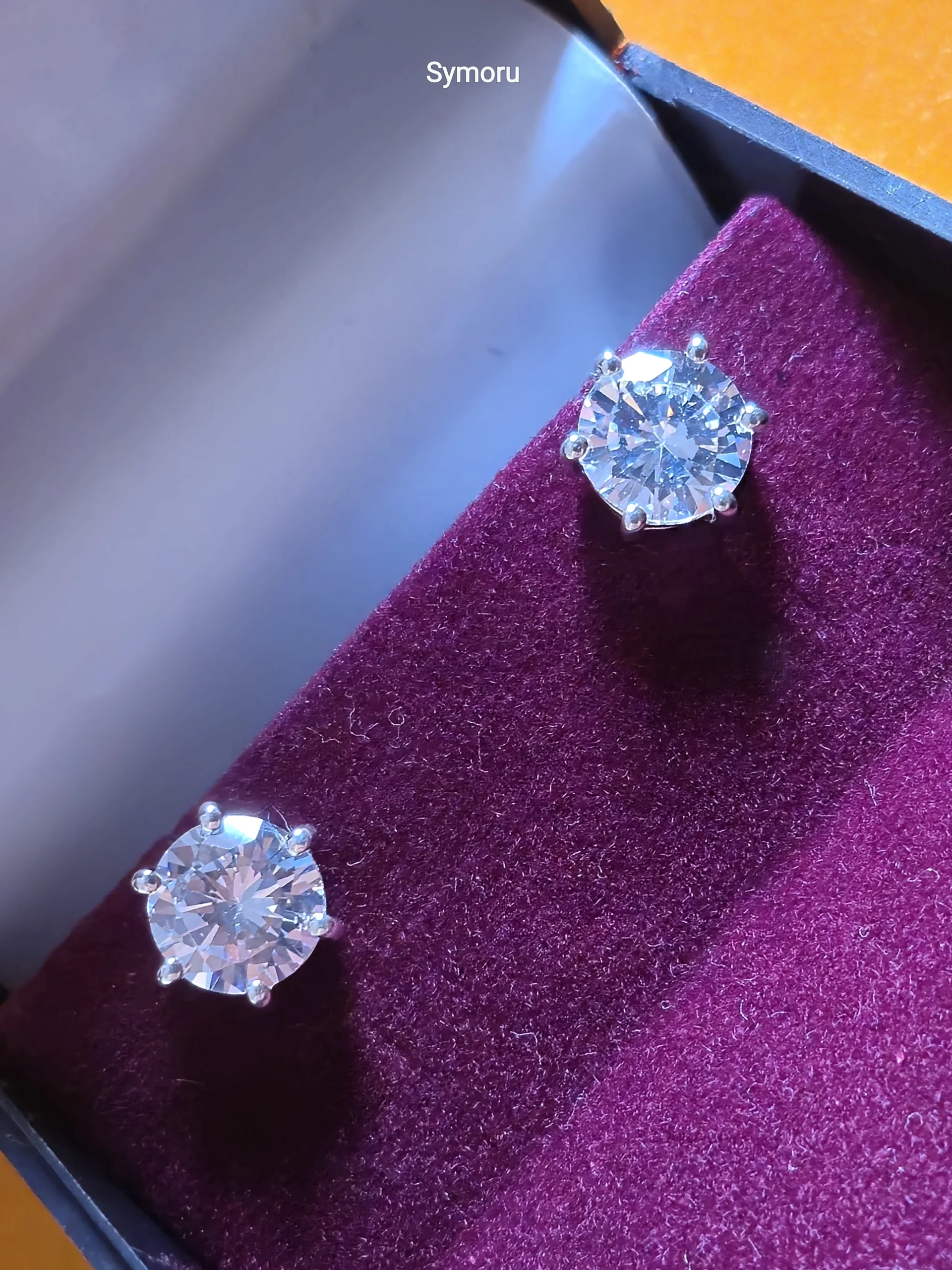 925 Sterling Silver Round Cut CZ Stud Earrings | Classic Silver Solitaire Earrings for Women | Timeless Everyday Jewelry by Symoru - Image 5