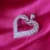 925 Sterling Silver Heart Shape Zircon Pendant for Women