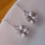 925 Sterling Silver Square Cut Cubic Zirconia Drop Earrings
