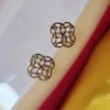 925 Sterling Silver Celtic Knot Stud Earrings